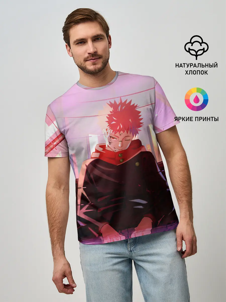 Мужская базовая футболка / JUJUTSU KAISEN | МАГИЧЕСКАЯ БИ