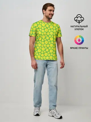 Мужская базовая футболка / Теннисные Мячики