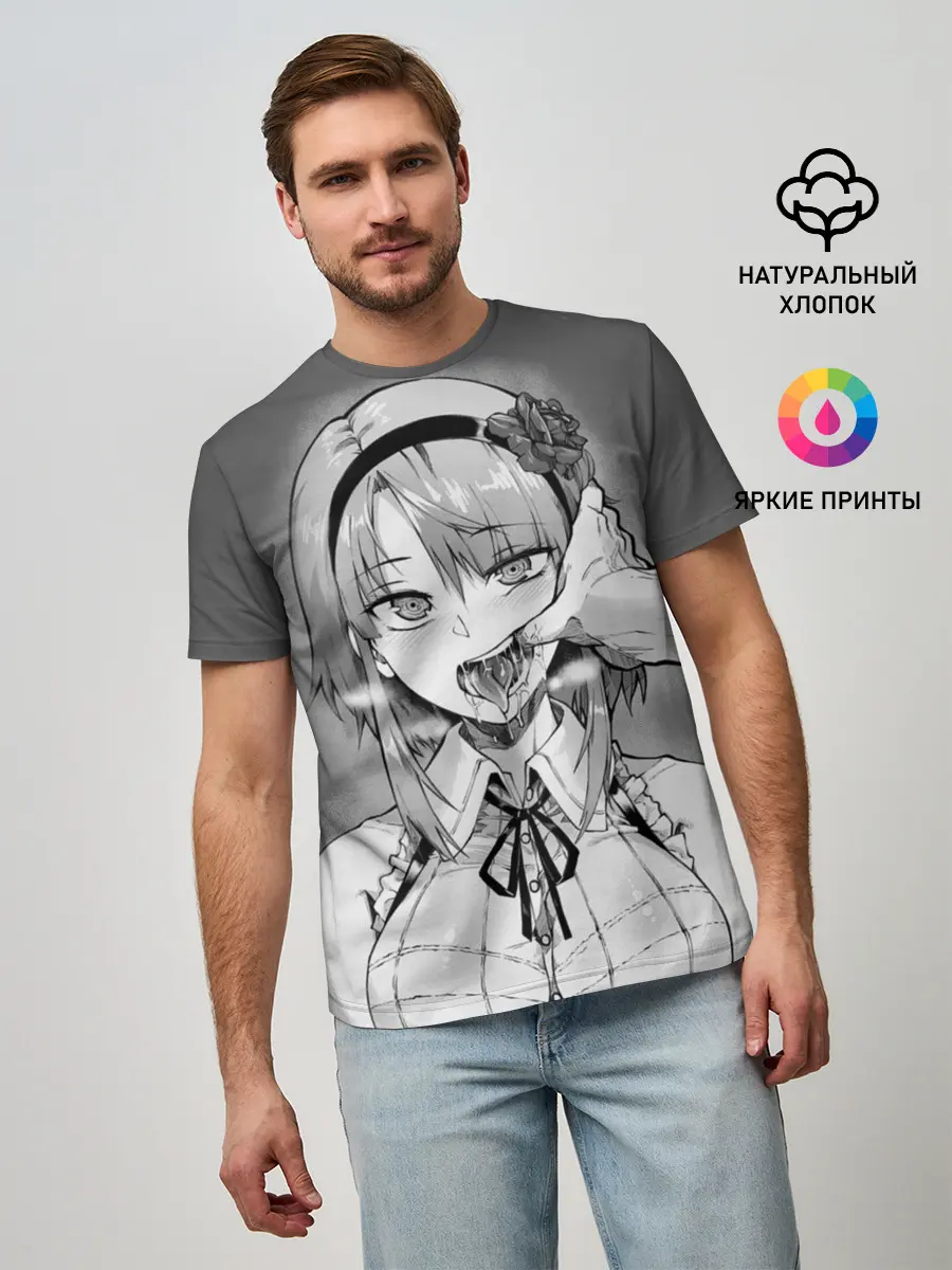 Мужская базовая футболка / Show me your pretty mouth