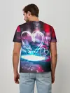 Мужская базовая футболка / Неоновое сердце