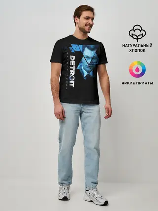 Мужская базовая футболка / Detroit become human