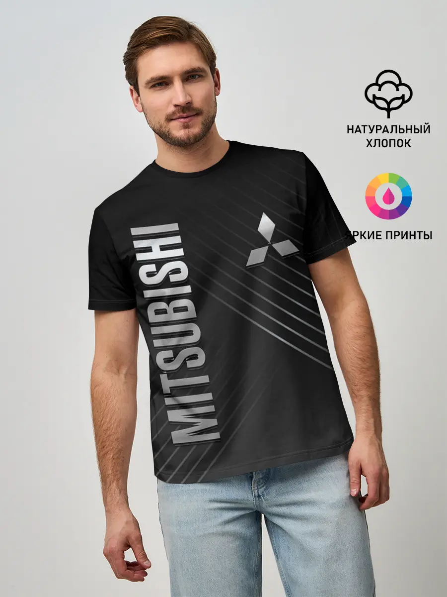 Мужская базовая футболка / Mitsubishi