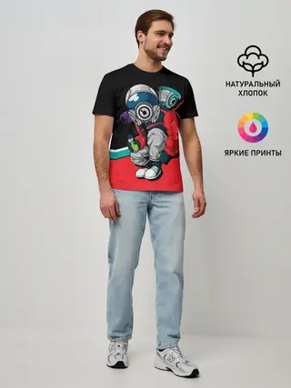 Мужская базовая футболка / Граффити