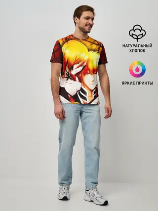 Мужская базовая футболка / Ичиго Куросаки и Орихиме Иноуэ