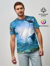 Мужская базовая футболка / Дельфины