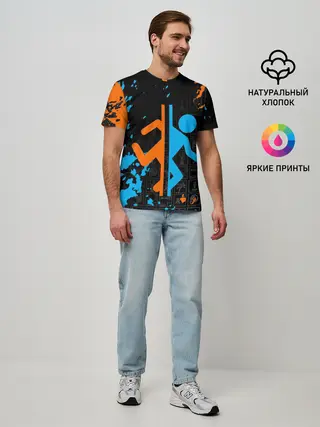 Мужская базовая футболка / PORTAL 2