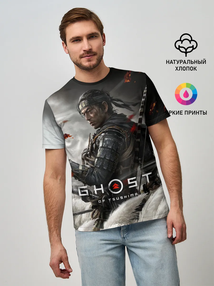 Мужская базовая футболка / Ghost of Tsushima