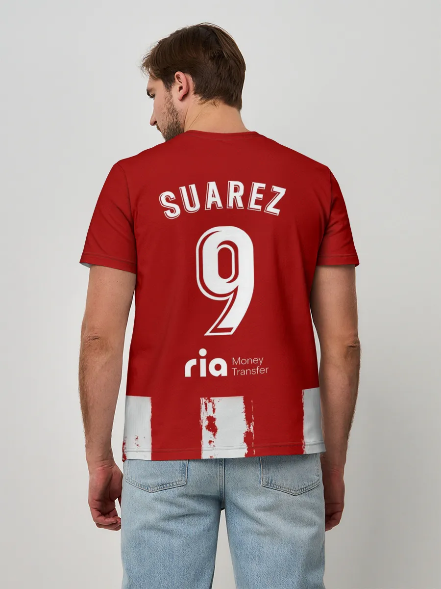 Мужская базовая футболка / Суарес Атлетико форма 2021/22