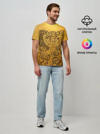 Мужская базовая футболка / жар птица