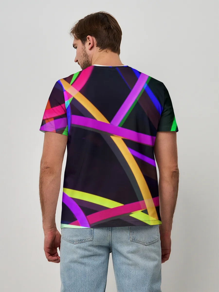 Мужская базовая футболка / Светящиеся полосы