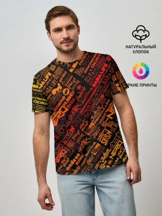 Мужская базовая футболка / Музыкальные бренды