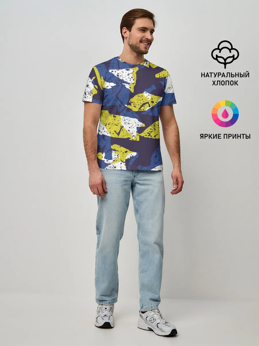 Мужская базовая футболка / Пятна