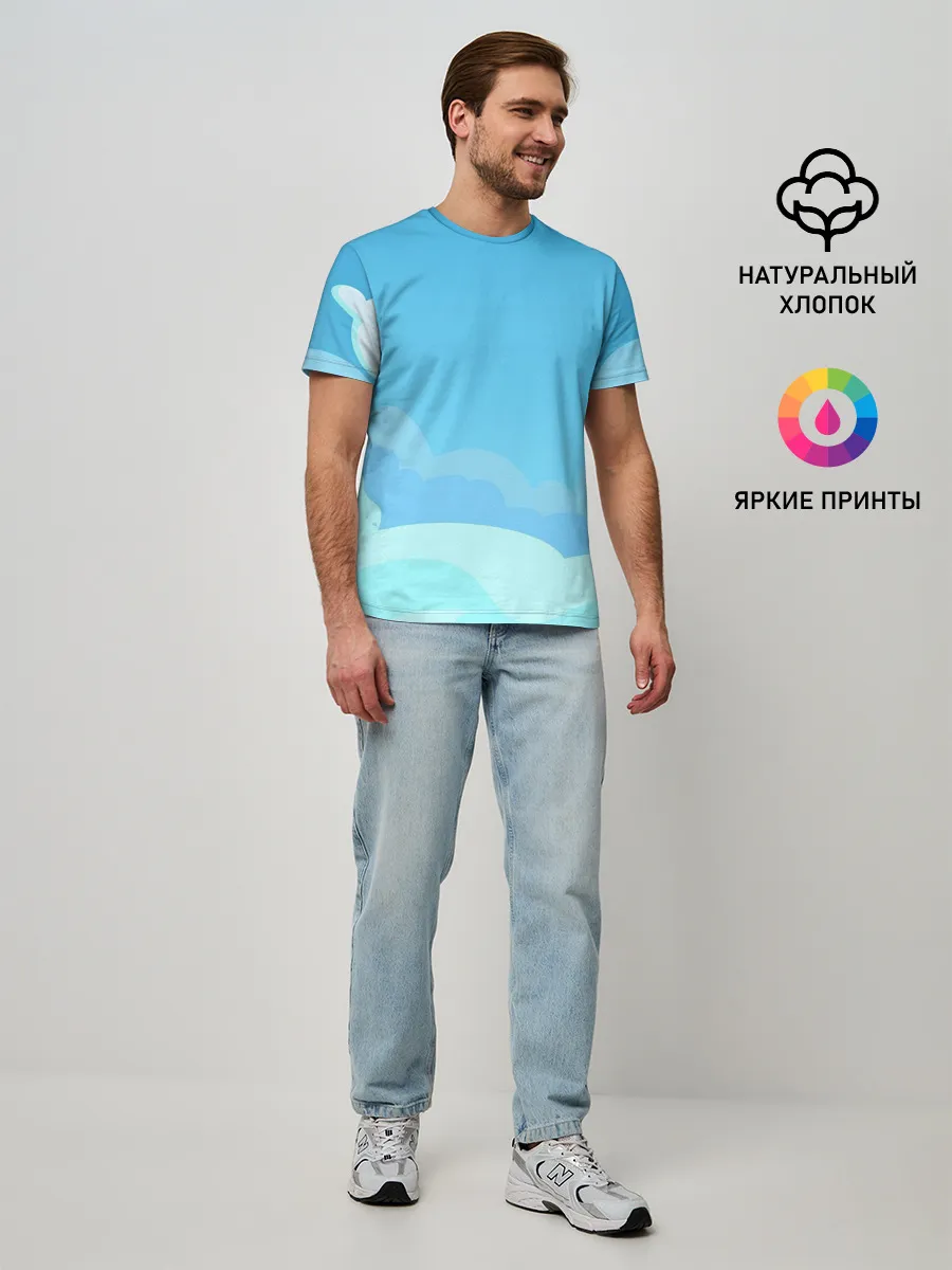 Мужская базовая футболка / Небо после грозы