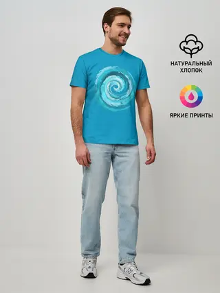 Мужская базовая футболка / Водоворот