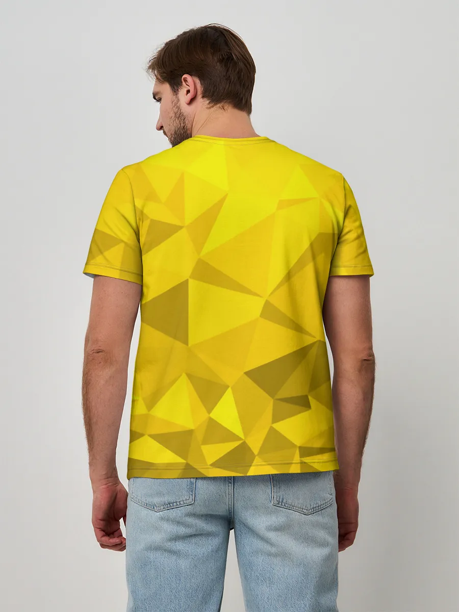 Мужская базовая футболка / YELLOW ABSTRACT