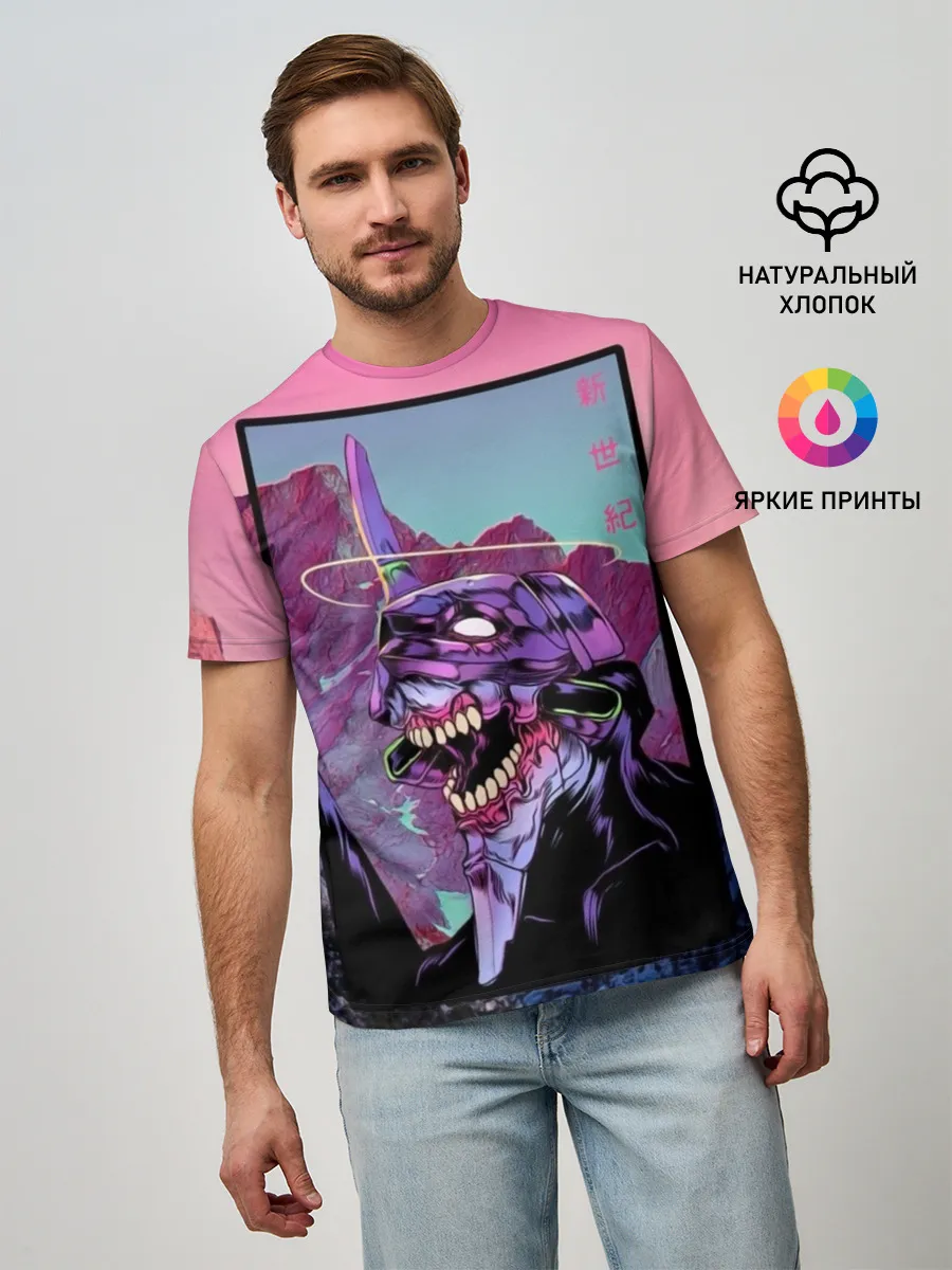 Мужская базовая футболка / Evangelion2