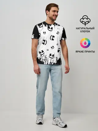 Мужская базовая футболка / MARSHMELLO / МАРШМЕЛЛОУ