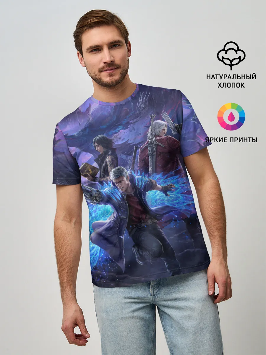 Мужская базовая футболка / DEVIL MAY CRY | ДЕВИЛ МАЙ КРАЙ