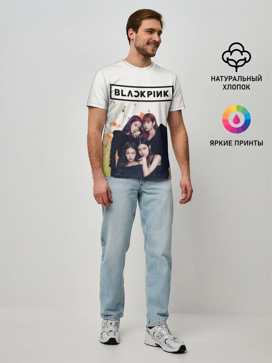 Мужская базовая футболка / BlackPink
