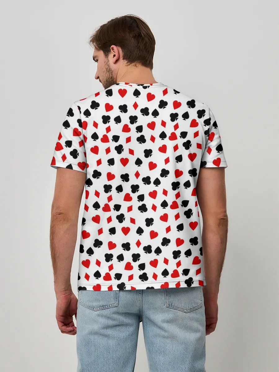 Мужская базовая футболка / Карточные Масти