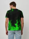 Мужская базовая футболка / ЗЕЛЁНЫЙ ОГОНЬ | GREEN FIRE