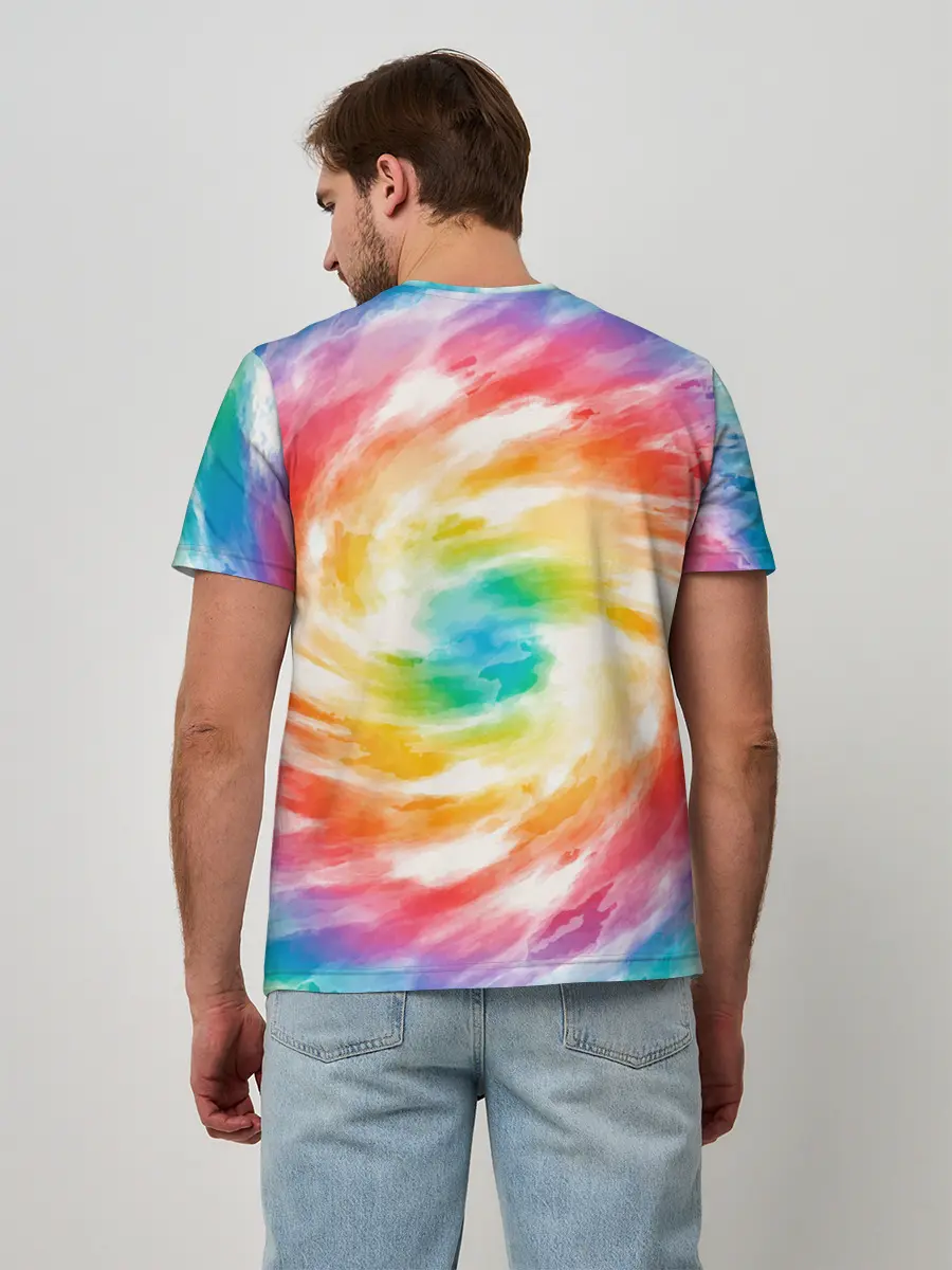 Мужская базовая футболка / РАДУЖНЫЙ УРАГАН | HURRICANE