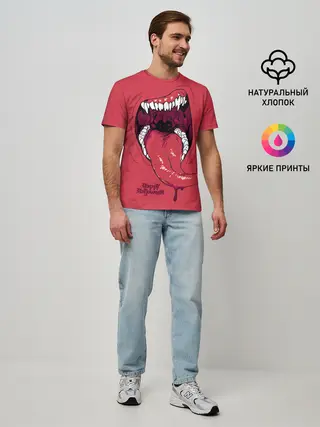 Мужская базовая футболка / Пасть красного хищника