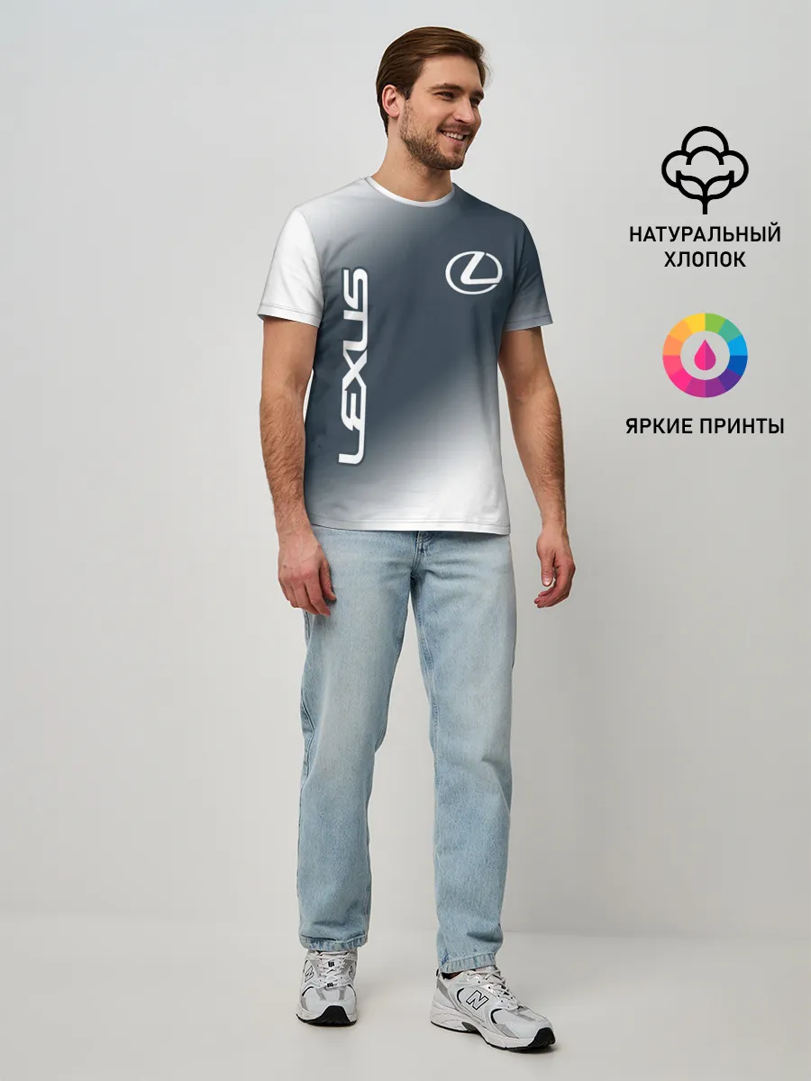 Мужская базовая футболка / LEXUS / ЛЕКСУС