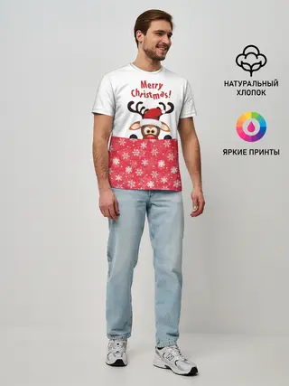 Мужская базовая футболка / Оленёнок