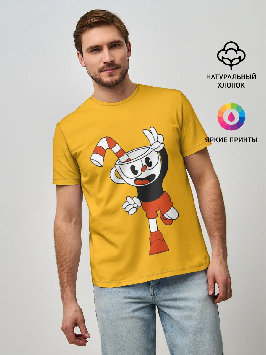 Мужская базовая футболка / CUPHEAD