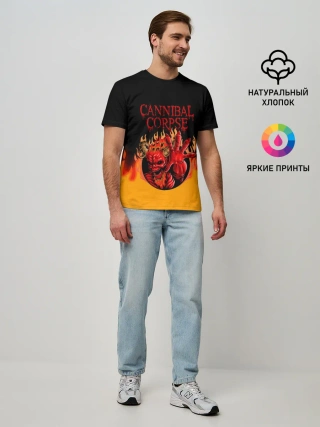 Мужская базовая футболка / Cannibal Corpse | Труп Каннибала