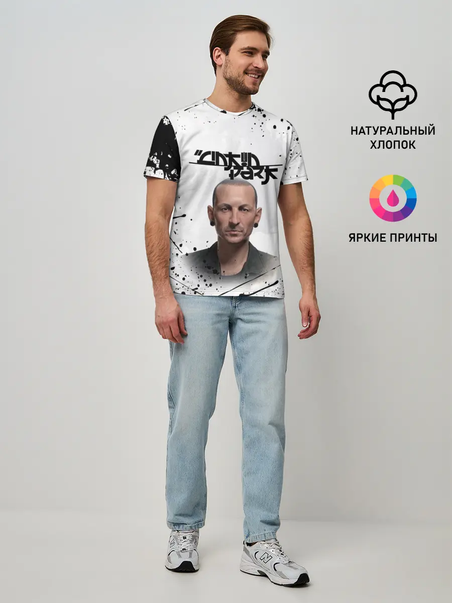 Мужская базовая футболка / ЧЕСТЕР | ЛИНКИН ПАРК