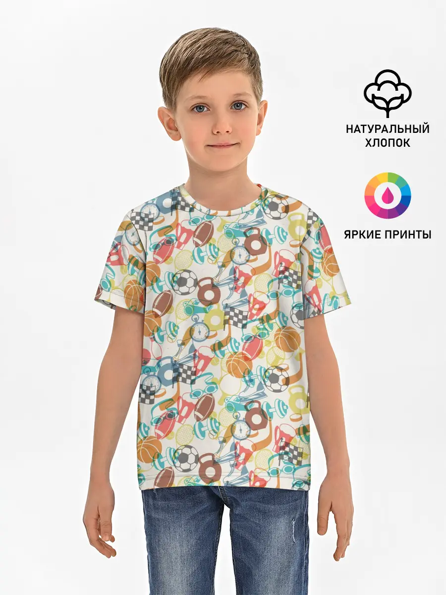 Детская базовая футболка / Разный Спорт
