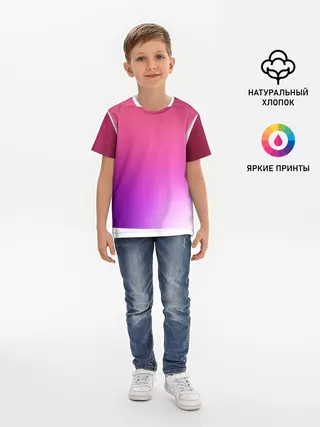 Детская базовая футболка / Нежный цвет