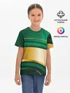 Детская базовая футболка / GREEN GOLD 3D