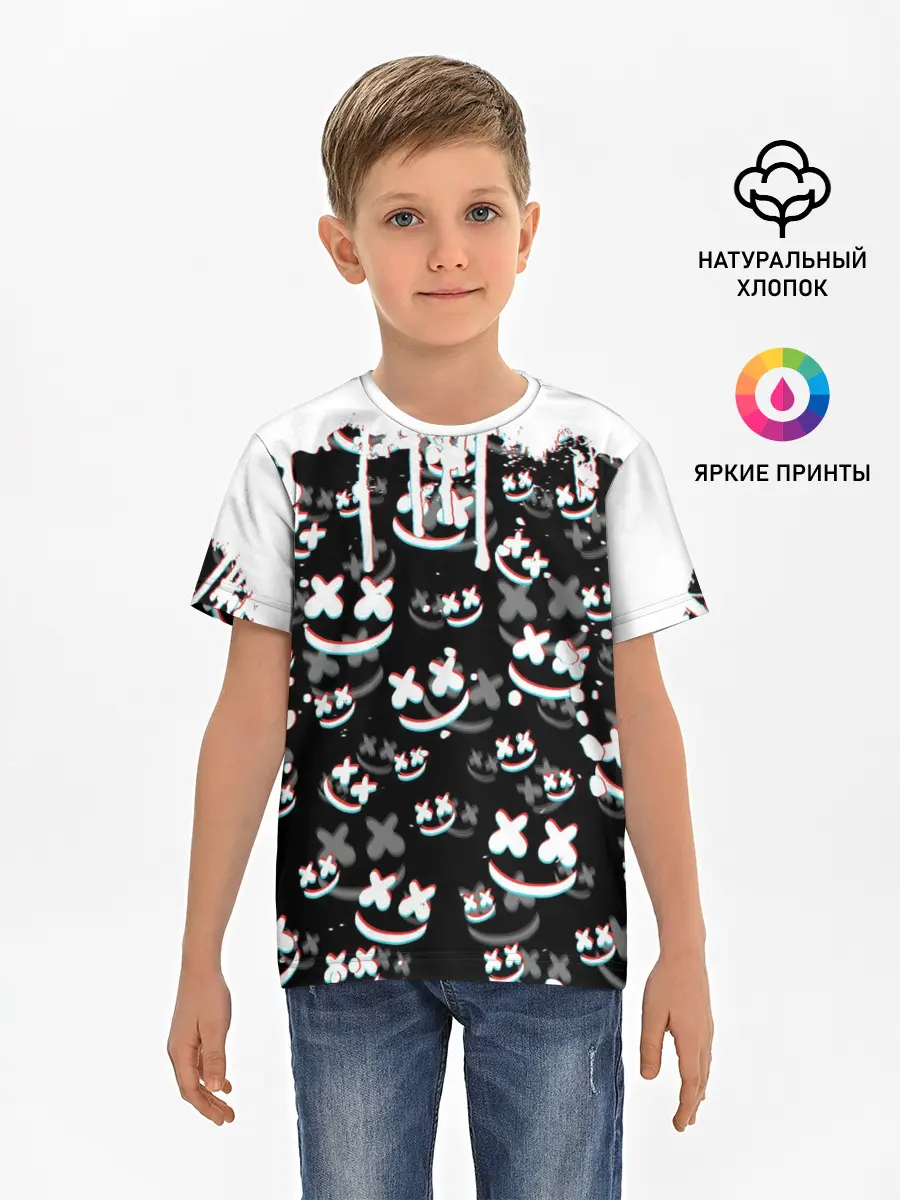 Детская базовая футболка / MARSHMELLO GLITCH