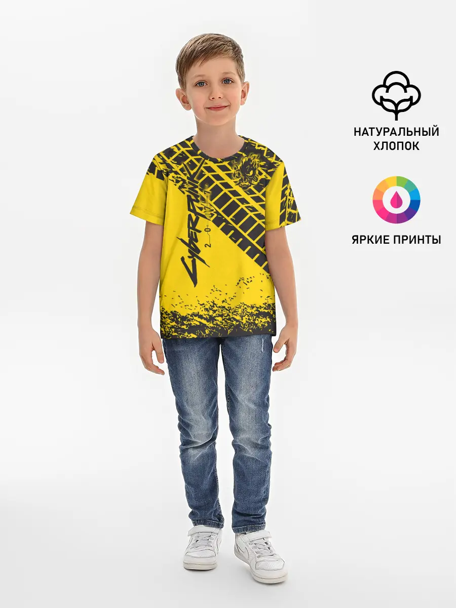 Детская базовая футболка / Cyberpunk 2077