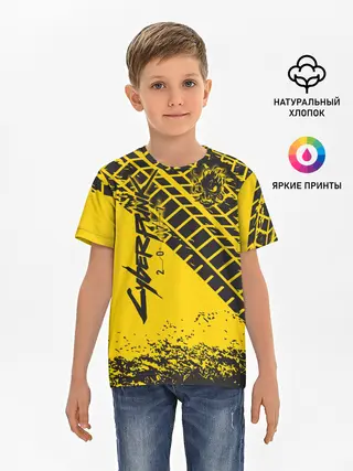 Детская базовая футболка / Cyberpunk 2077