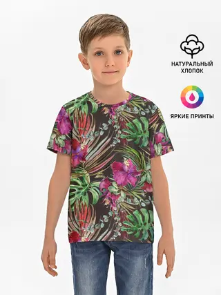 Детская базовая футболка / Тропики