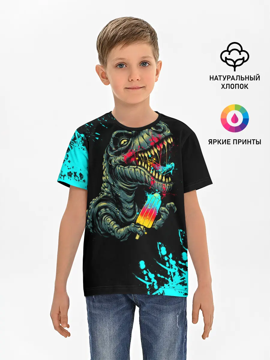 Детская базовая футболка / Godzilla