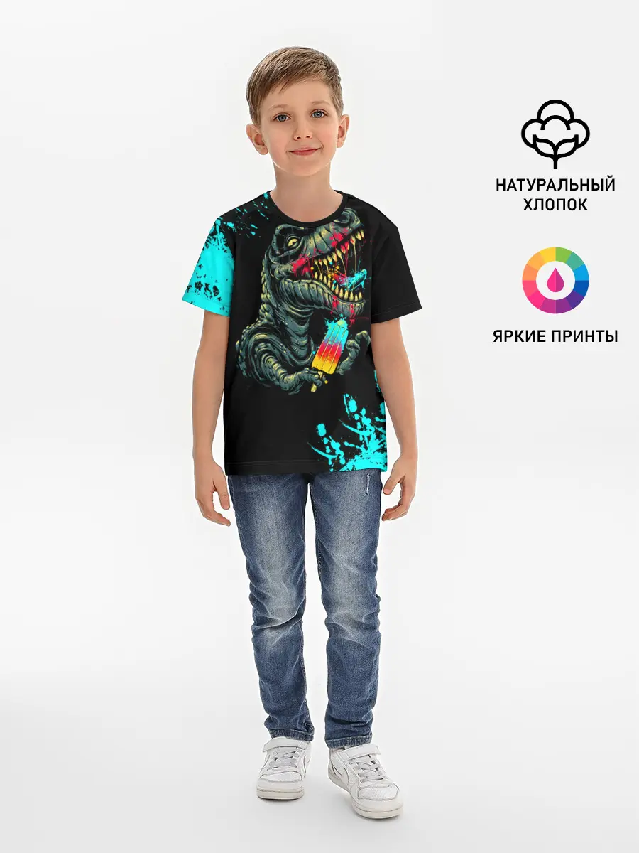 Детская базовая футболка / Godzilla