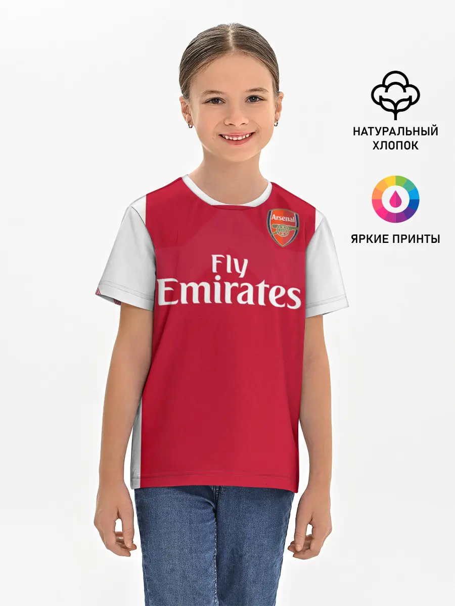 Детская базовая футболка / Ozil home 18-19