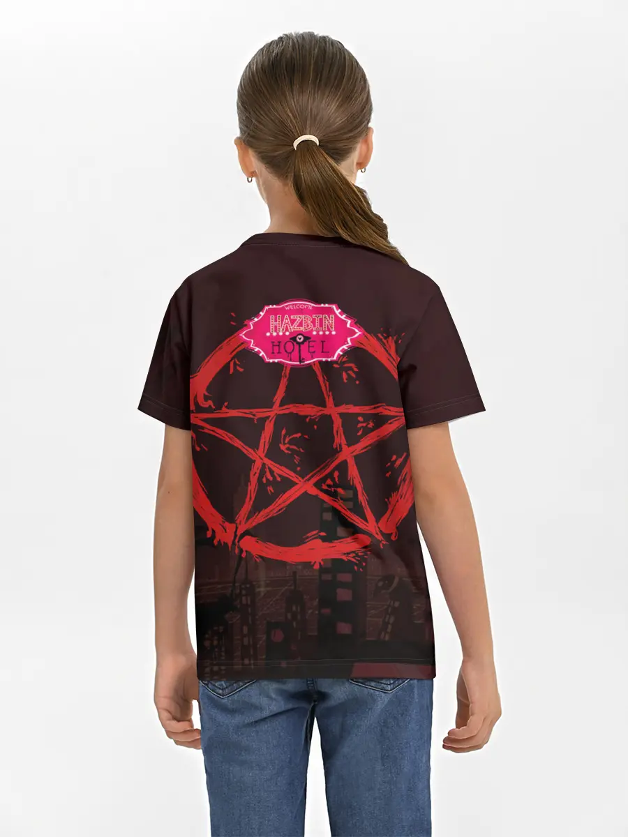 Детская базовая футболка / Отель Хазбин - Хаск