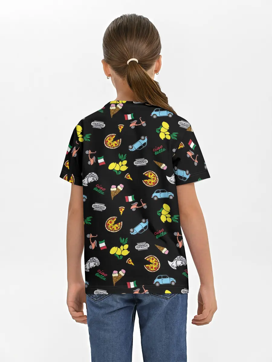 Детская базовая футболка / Итальянский паттерн