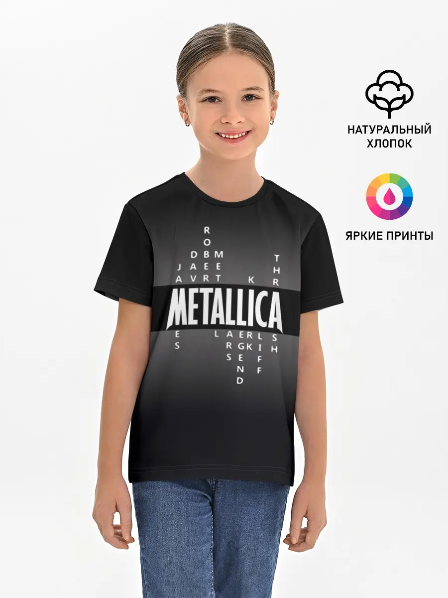 Детская базовая футболка / Участники группы Metallica