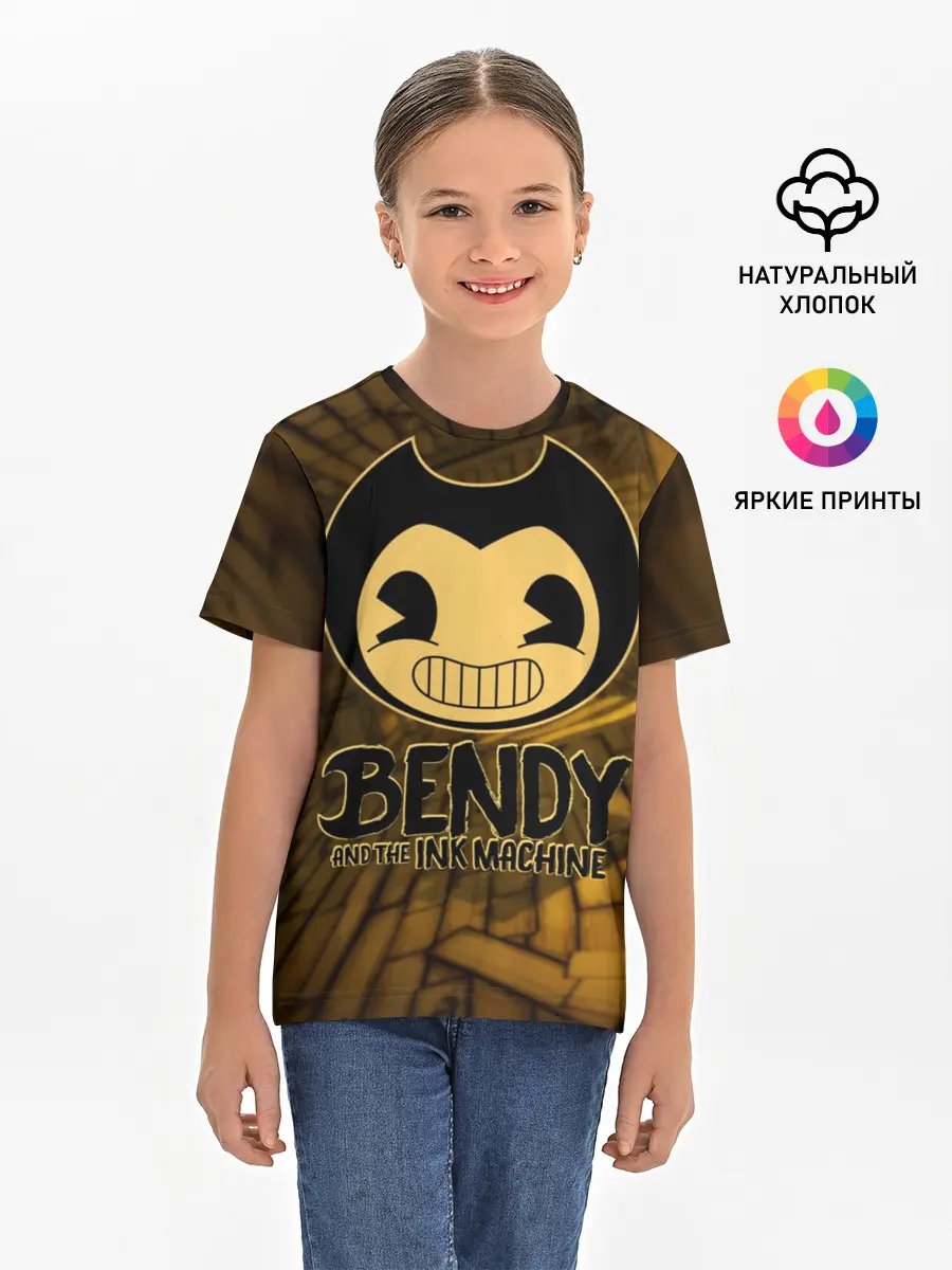 Детская базовая футболка / Bendy and the ink machine