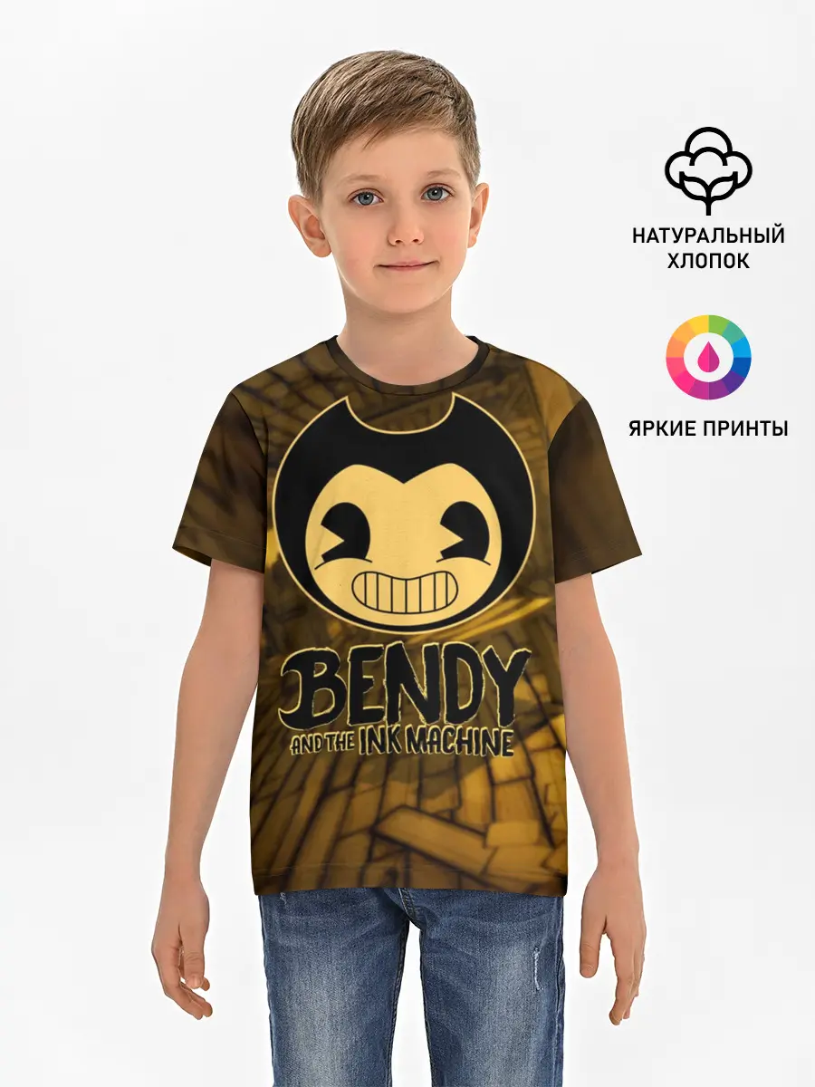 Детская базовая футболка / Bendy and the ink machine