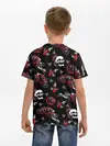 Детская базовая футболка / Черепа и розы