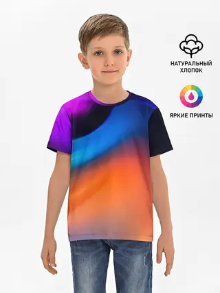 Детская базовая футболка / Цветной шум