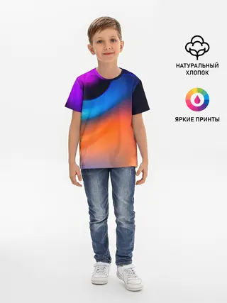 Детская базовая футболка / Цветной шум